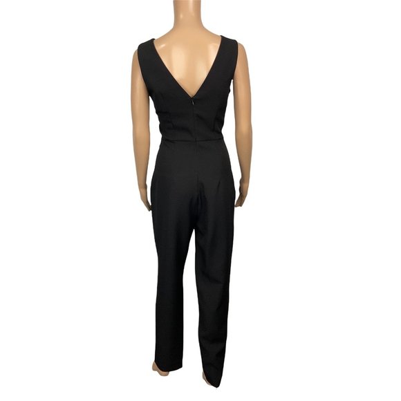 GUESS SLEEVELESS BELTED BLACK JUMPSUIT - Picture 3 of 3